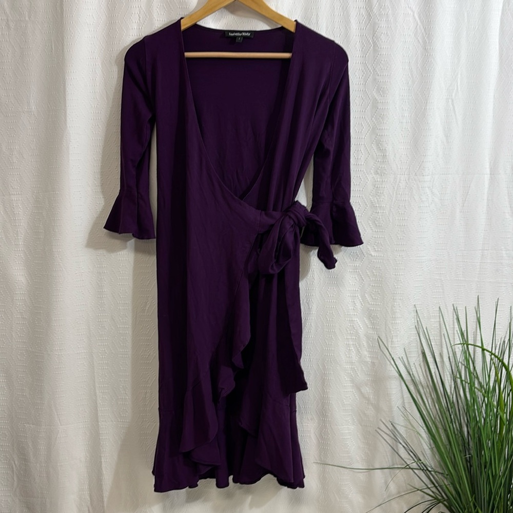 Isabella Oliver ruffle wrap dress - Picture 2 of 9